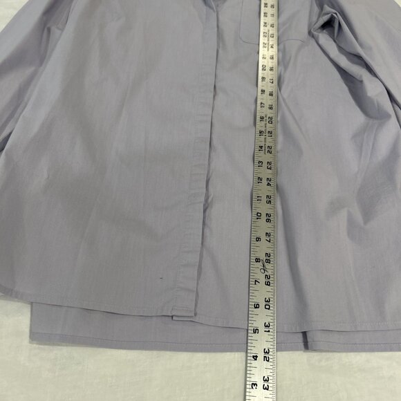 J.Jill Womens Blouse L Lilac Purple Button Down High Low Oversized Career - Picture 5 of 8